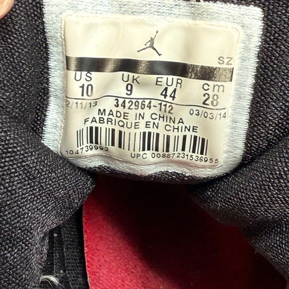 Jordan True Flight Men's 10 White Leather Basketball Sneakers Lace-Up Ankle - Picture 9 of 10